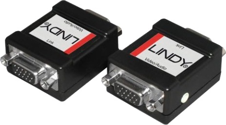 Lindy Vga / Audio In-Line Adapter Vga Vga Sort