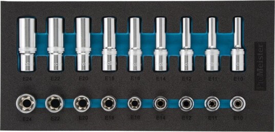Promeister Torx 1/2 Hylsesett 18 Deler