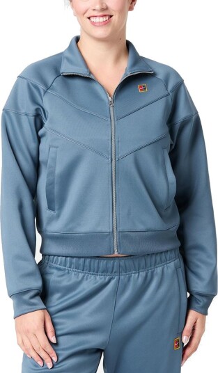 Nike W Nkct Wr Poly Knit Jkt Hrtge Diffused Blue L