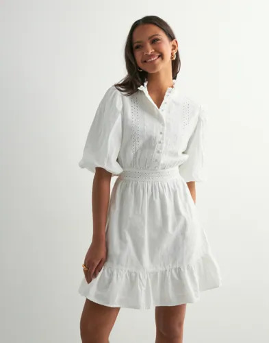 Vero Moda Hvit Vmclover 2/4 High Neck Short Dress