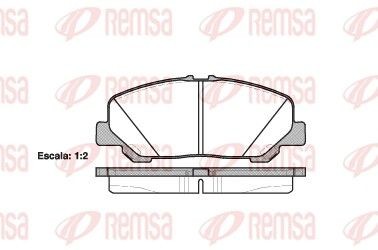Bremseklosser REMSA 1287.00 Bremseklosser REMSA 1287.00