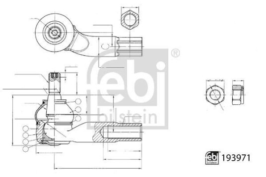 Endeledd FEBI BILSTEIN 193971 Endeledd FEBI BILSTEIN 193971