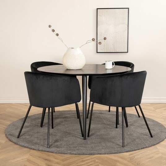 Venture Home Spisegruppe Venture Home Dipp Ø115 cm med 4 Berit Stoler GR22241