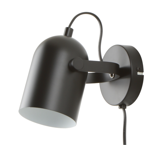 Dallas vegglampe Sort