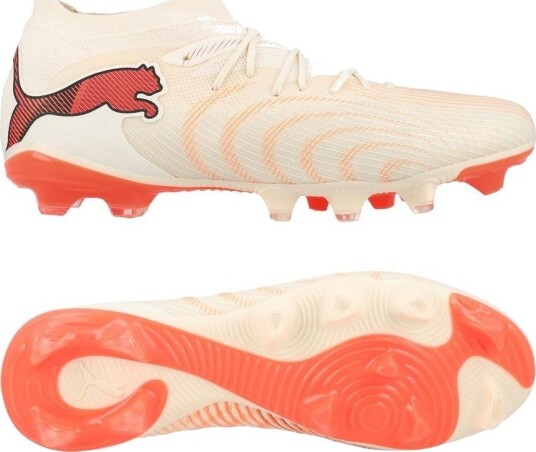 PUMA Future 9 Match Fg/ag The Arrival Sukkermandel/PUMA White/ultra Red/PUMA Svart Kvinner størrelse 42½ PUMA Future 9 Match Fg/ag The Arrival Sukkermandel/PUMA White/ultra Red/PUMA Svart Kvinner størrelse 42½
