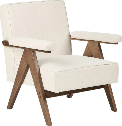 Lenestol Evje Beige mørkt tre