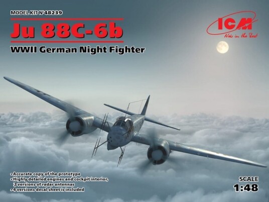 ICM 1/48 WWII German Night Fighter Ju 88C-6b