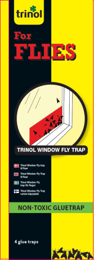 TRINOL WINDOW FLYTRAP FOR FLUER 4PK