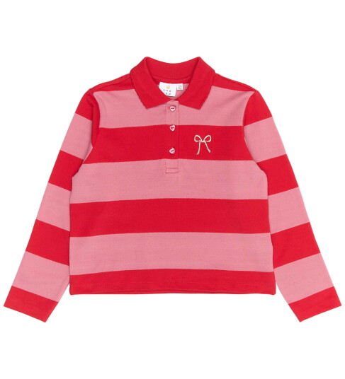 The New Poloskjorte Piqué TnRook Ski Patrol Striped The New 5 6 år (110 116) Polo Rosa Rød
