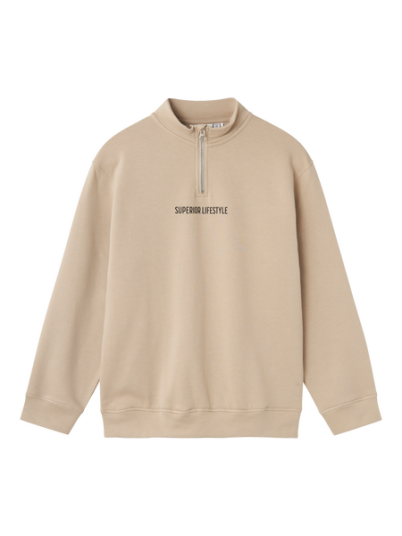 Name It Frenzo half zip genser - pure cashmere