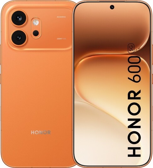 Honor 600 - 5G Smarttelefon - Dobbelt-Sim - Ram 8 Gb / Internminne 256 Gb - Oled Display - 6.57" - 2728 X 1264 Piksler (120 Hz) - 2X Bakkameraer 200 Mp, 12 Mp - Front Camera 50 Mp - Oransje