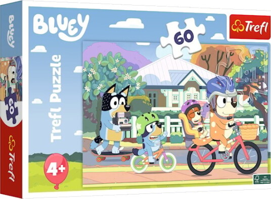 Puslespill Glade Bluey 60 brikker, Trefl