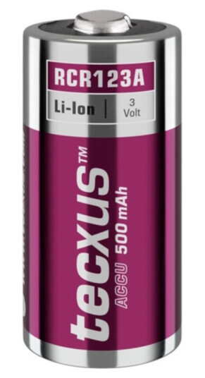 Tecxus RCR123 500mAh Oppladbart Batteri - Universalt Batteri Tecxus RCR123 500mAh Oppladbart Batteri - Universalt Batteri