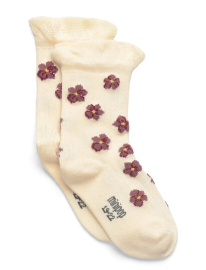 minipop Minipop® Bamboo Frill Socks - Cream - 31/34