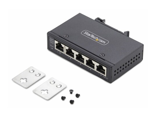 Startech.Com 5-Port Unmanaged Industrial Ethernet Switch - Ip30 - Taa - Switch - Ikke-Styrt - 5 X 10/100/1000Base-T - Din-Skinnemonterbar, Veggmonterbar - Dc - Taa-Samsvar Startech.Com 5-Port Unmanaged Industrial Ethernet Switch - Ip30 - Taa - Switch - Ikke-Styrt - 5 X 10/100/1000Base-T - Din-Skinnemonterbar, Veggmonterbar - Dc - Taa-Samsvar