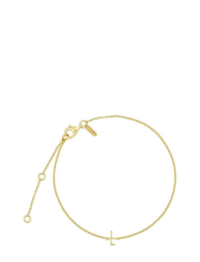 DESIGN LETTERS Archetype Bracelet   A Z Gold Plated |Guld |One Size
