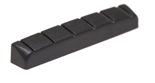 Graph Tech Pt-6226-00 Svart Tusq Xl Slotted Guitar Nut 1 5/8" Long, Flat