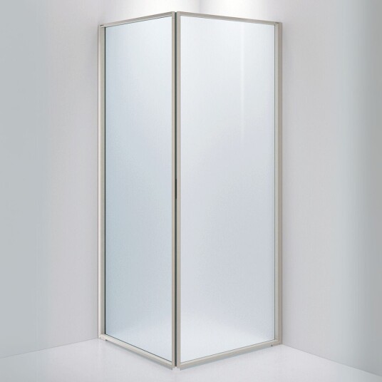 INR Iconic Nordic Rooms Dusjhjørne Edge 12 900x900 mm / Stone Frostet Glass
