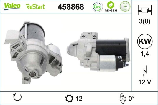 VALEO 458868 Starter VALEO 458868 Starter
