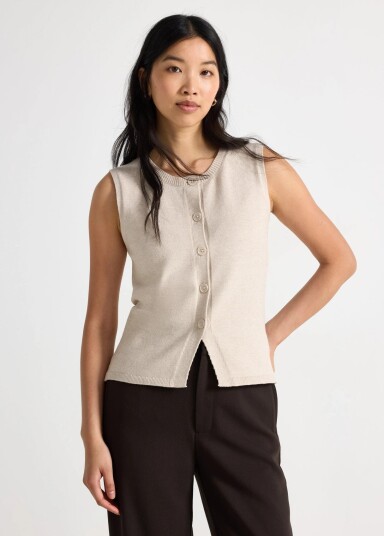 Lindex Knitted Vest Beige L
