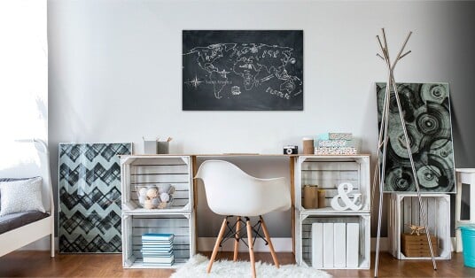 Tavla World Map: Travel broadens the Mind 60x40