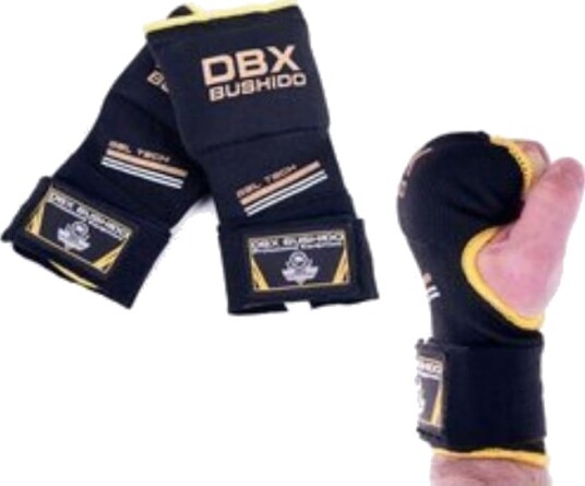 Bushido gelhansker boksing bandasjer L/XL gull