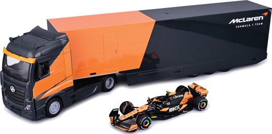 Bburago F1 Mclaren Racing Transportsett med MCL38 Norris #4 1:43