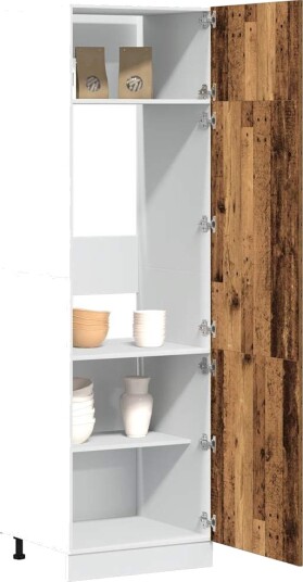  Skap for kjøkkenskap gammelt tre 60x57x207 cm konstruert tre 8721158436504