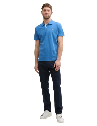 Tom Tailor Basic Polo With Contrast Blue XL Tom Tailor Basic Polo With Contrast Blue XL