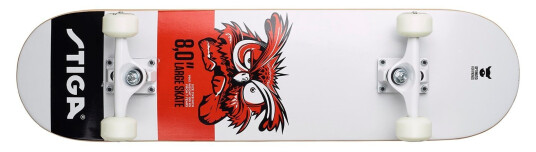 Stiga Skateboard Owl 8.0 White 80-2031-10