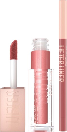 Maybelline New York Lifter Lip Bundle Gloss 003 Moon & Liner 07 Big Li
