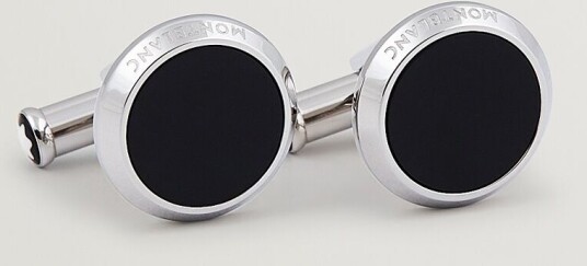 Montblanc Meisterstück Steel Cufflinks Black Onyx