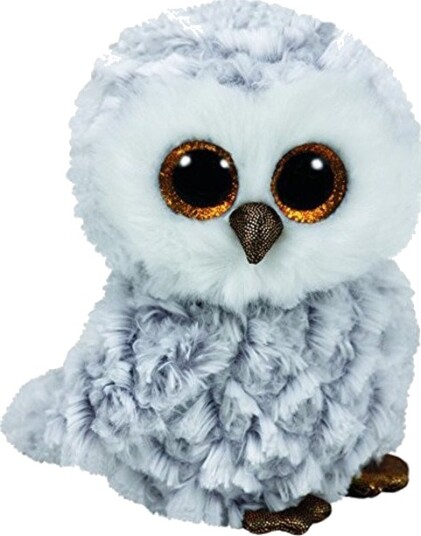 Ty Beanie Boos Ugle Kosedyr 15 cm Hvit 3+ år