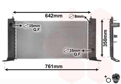 Radiator VAN WEZEL 17002243