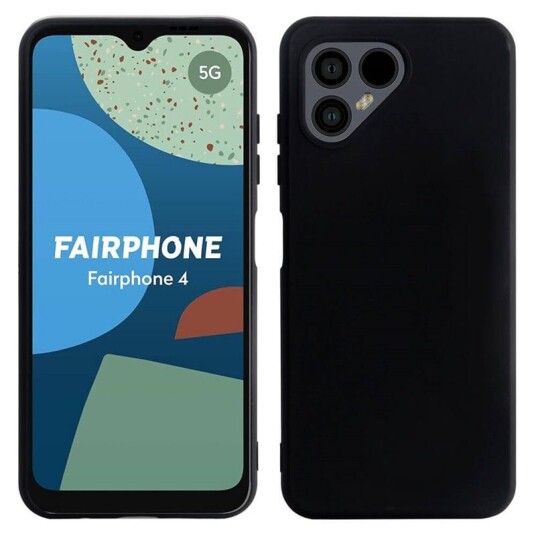 Caseonline Silikondeksel Fairphone 4 - Svart