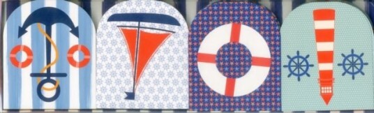 Pocket Note Set of 4 Mini pads: Maritime