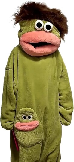 Halloween Big Mouth Monster Onesie i Plysj