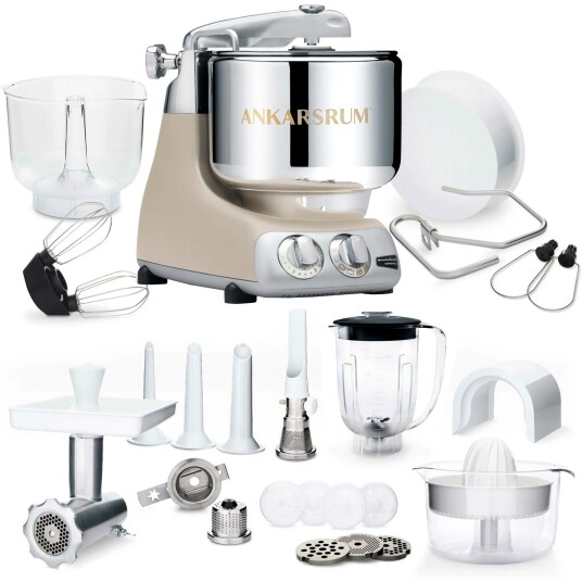 Ankarsrum AKM 6230 Kjøkkenmaskin + Deluxepakke, harmony beige Ankarsrum AKM 6230 Kjøkkenmaskin + Deluxepakke, harmony beige