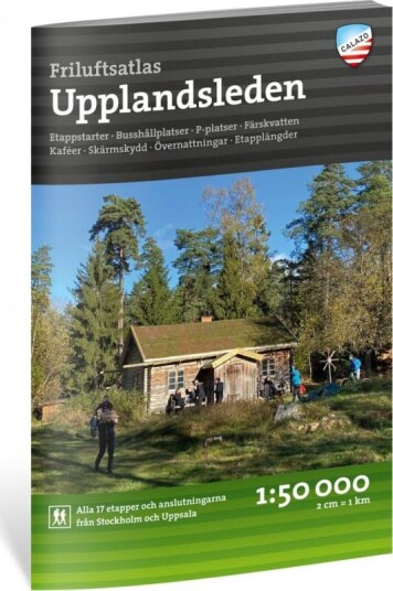 Calazo förlag Friluftsatlas Upplandsleden 1:50.000 OneSize, NoColour Calazo förlag Friluftsatlas Upplandsleden 1:50.000 OneSize, NoColour