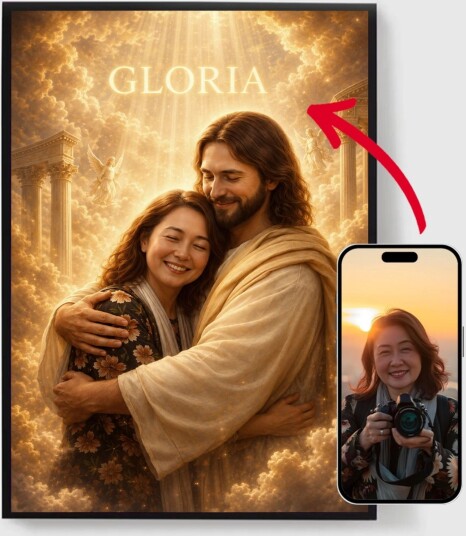 Personalisert Plakat   I Jesu Armer   AI Plakat