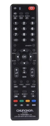CHUNGHOP Universal Fjernkontroll til TOSHIBA LED TV CHUNGHOP Universal Fjernkontroll til TOSHIBA LED TV
