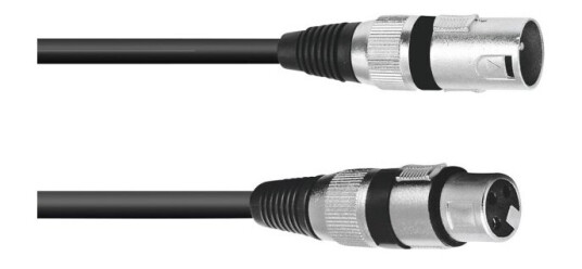 Omnitronic 3022052N Xlr Forbindelsesledning [1X Xlr Stik 3 Polet   1X Xlr Bøsning 3 Polet] 7.50 M Sort