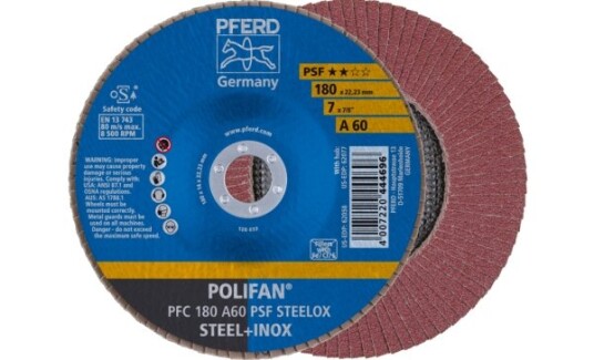 Pferd Lamellskive PFC 180 A 60 PSF Steelox 180mm 8500 rpm 10 stk