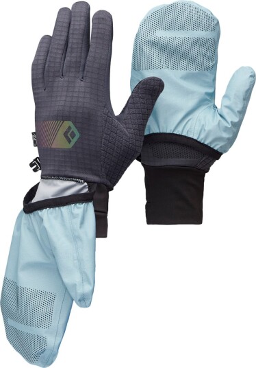 Black Diamond Gridtech Storm Hood Gloves Carbon-Glacier L Black Diamond Gridtech Storm Hood Gloves Carbon-Glacier L