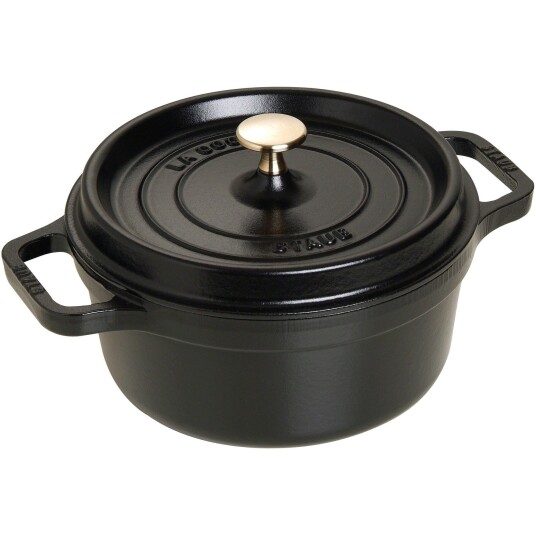 Staub Rund Gryte 22 cm 2,6 liter Svart 1721265-01-0 1721249-02-0