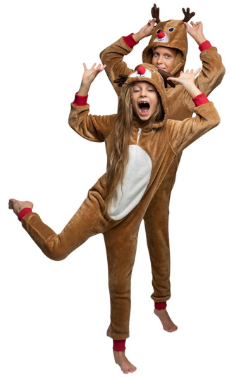 Silly Santa Reinsdyr Onesie Barn - 2-4 år (98/104) Silly Santa Reinsdyr Onesie Barn - 2-4 år (98/104)