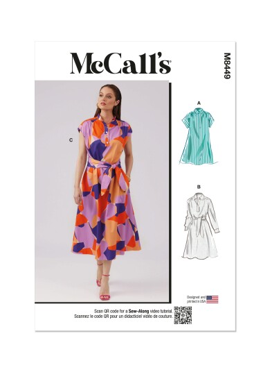 McCall's 8449 - Kjole Y5 (18-20-22-24-26)