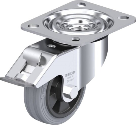 Blickle 385021 Styrehjul Med Brems - Hjuldiameter 80 Mm - 50 Kg (1 Stk.)