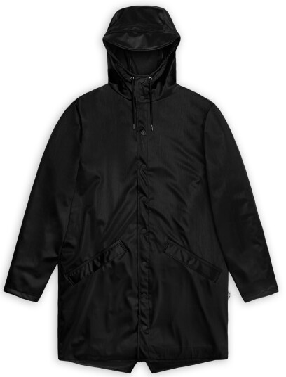 Rains Unisex Long Jacket Black Grain XS, Black Grain Rains Unisex Long Jacket Black Grain XS, Black Grain