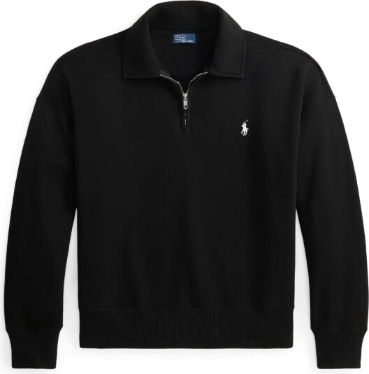 Polo Ralph Lauren Fleece Quarter Zip   POLO BLACK   XS